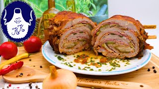 Rollbraten wie eine riesige Roulade zart amp saftig [upl. by Nnalatsyrc981]