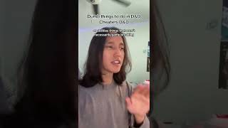 Dumb Things To Do In DampD CHEATERS DampD dnd dnd5e dungeonsanddragons ttrpg [upl. by Charline]