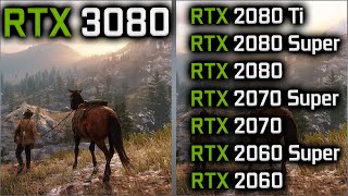 3080 vs 2080 Ti vs 2080 SUPER vs 2080 vs 2070 Super vs 2070 vs 2060 Super vs 2060 [upl. by Raman559]