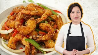 The best crispy Salt amp Pepper Prawns [upl. by Essirahs162]