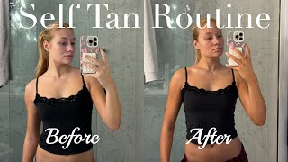 My Natural Looking Self Tan Routine [upl. by Trah542]