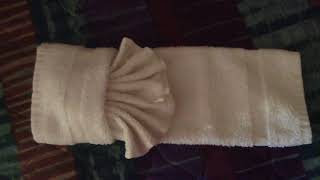 How To Fold Towels Like The Hotels Towels [upl. by Llerrehs]