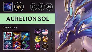 Aurelion Sol Jungle vs Graves Godlike  NA Master Patch 1419 [upl. by Wennerholn]