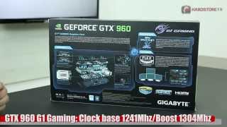 GIGABYTE  GTX 960 G1 Gaming  UnboxingOverview [upl. by Akinohs122]