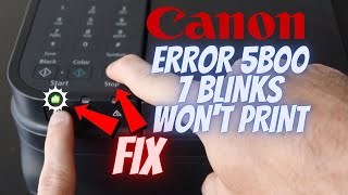 Canon Error 5B00 Reset SOLVED Ink Waste Counter  Support Code 5B00 5800 Pixma G4200 7 Blinks [upl. by Yasdnil]