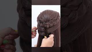 Bridal Ponytail Hairstyle  Wedding amp Function Hairstyle  Long Ponytail hairstyle [upl. by Kaye]