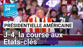 J4 avant la présidentielle américaine  la course aux Etatsclés • FRANCE 24 [upl. by Asilav]