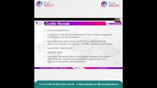 MRCP Part 1  Cystic Fibrosis Session Snippets  Dr Suman Paul [upl. by Nicholle]