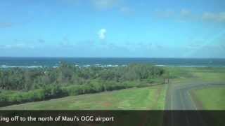 Mokulele Airlines Flight from Maui to Lanai [upl. by Ybocaj402]