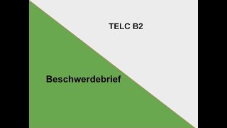 Beschwerdebrief Telc B2 [upl. by Thurlough]