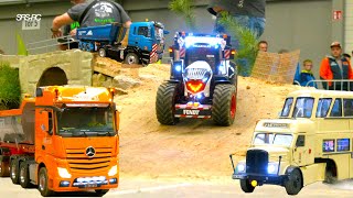 EXTRA LONG RC COMPILATION RC TRUCK MB ACTROS SCALEART RC TRACTOR RC BUS WITH SOUND AND SMOKE [upl. by Idas18]