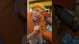 Row Row Row your Boat with Blippis BRAND NEW Boat Song 🚣 tomorrow on Blippi 🟠🔵 shorts [upl. by Fernald502]