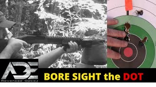 Bore sighting 12Ga Shotgun with Red Dot Sight ADE Advanced Optics [upl. by Onimod]