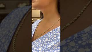 22quot 3mm Rope Chain in Gold [upl. by Ennailuj]