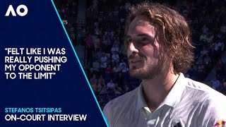 Stefanos Tsitsipas OnCourt Interview  Australian Open 2024 First Round [upl. by Chilson]