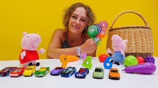 Peppa Wutz auf Deutsch  Zahlen Lernen leicht gemacht  Wir zählen Nicoles Spielsachen [upl. by Leonie]