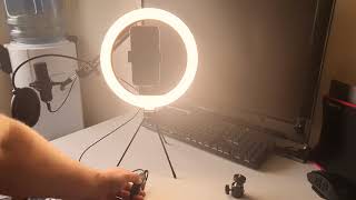 The Apexel 10quot Selfie LED Ring Light with Adjustable Tripod Stand [upl. by Jazmin]