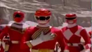 TRANSFORMACION DE LOS POWER RANGER ROJOS LATINO ORIGINAL MEJORADO [upl. by Adroj]