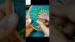 Hater kajer jamar Embroidery dress হাতের কাজ Basic Embroidery Embroidery for beginnerEmbroidery [upl. by Kenric834]