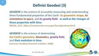 Geosat 2021  01  Pendahuluan Geodesi Satelit [upl. by Maximo]