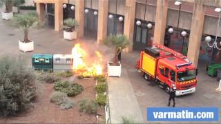 Feu sur la place Besagne à Toulon [upl. by Benioff]