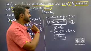 Distributive lattice Show that bc Discrete Mathematics MA3354 Problems in Tamil Unit 5 [upl. by Lipps283]