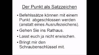 Punkt als Satzzeichen [upl. by Yesiad]