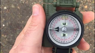 THIS is how to use a Compass Lensatic Compass for beginners [upl. by Eirehc]