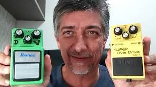 Tube Screamer ou SD1 Boss Qual o melhor 34 [upl. by Nivanod]