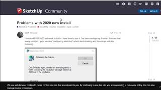 sketchup 2020 2021 error report [upl. by Margarita]