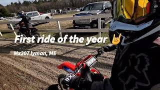 first ride of the year at mx207 [upl. by Sissie]