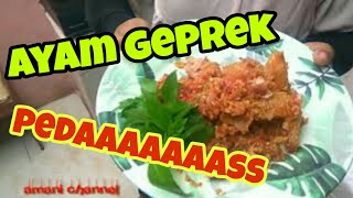 cara membuat ayam geprek pedas [upl. by Mayhs]