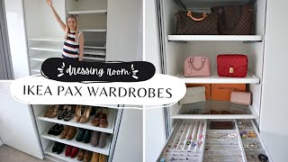 IKEA PAX WARDROBE  Building Our Dressing Room  Walk In Wardrobe [upl. by Inattyrb]