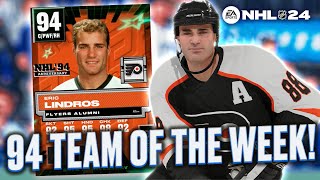 94 OVERALL TEAM OF THE WEEK  LATEST NHL 24 HUT CONTENT [upl. by Guyer831]