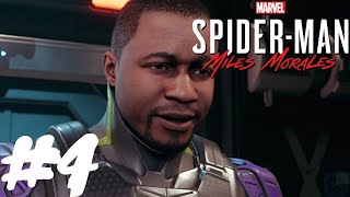 Marvels SpiderMan Miles Morales  MEETING THE PROWLER  4 [upl. by Alleuqram783]