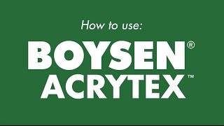 How to use BOYSEN Acrytex [upl. by Corbin290]