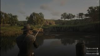 Pescando Lucio americano de alerta roja legendario Red Dead Redemption 2 [upl. by Isiad612]