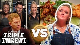 Titans vs Kelsey Barnard Clark  Full Episode Recap  Bobby’s Triple Threat  Food Network [upl. by Leamsi]