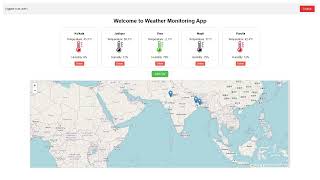 Simple webbased weather monitoring application [upl. by Tallbot]