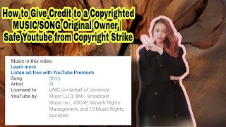 HOW TO GIVE PROPER CREDIT TO ORIGINAL OWNER SONGMUSIC [upl. by Eustis]