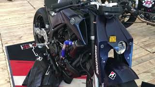 2023♥ Yamaha MT03 Modified Exhaust Walkaround [upl. by Eilahtan]