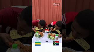 Gabon vs south Africa Food Challenge [upl. by Milman]