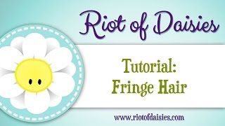 Make Fringe Hair for Crochet Toys [upl. by Anallese]