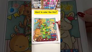 Christmas lights glow tutorial  Fluffy Times coloring book by Didi Plums coloringbook christmas [upl. by Kai]