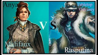 Malifaux Battle Odyssey  Anya vs Rasputina  Tabletop Odyssey [upl. by Enelram694]