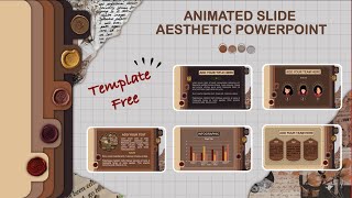 AESTHETIC POWERPOINT 1  ANIMATED SLIDE TUTORIAL  BULLET JOURNAL  FREE POWERPOINT TEMPLATE [upl. by Ahsikat7]