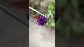 Loose Octagon Shape Amethyst 💜 shorts viralvideo foryou fyp gemstone amethyst [upl. by Maccarone841]