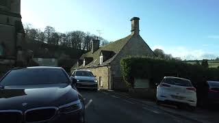 Driving From Pye Corner Bury End Broadway To Snowshill England Thursday 29th December 2022 [upl. by Nihcas]