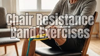 Resistance Band Chair Exercise for Beginners and Seniorssafe for osteoporosis [upl. by Iak471]