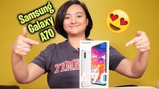 Samsung Galaxy A70 Unboxing  NA INLOVE AKO DITO [upl. by Tamar]